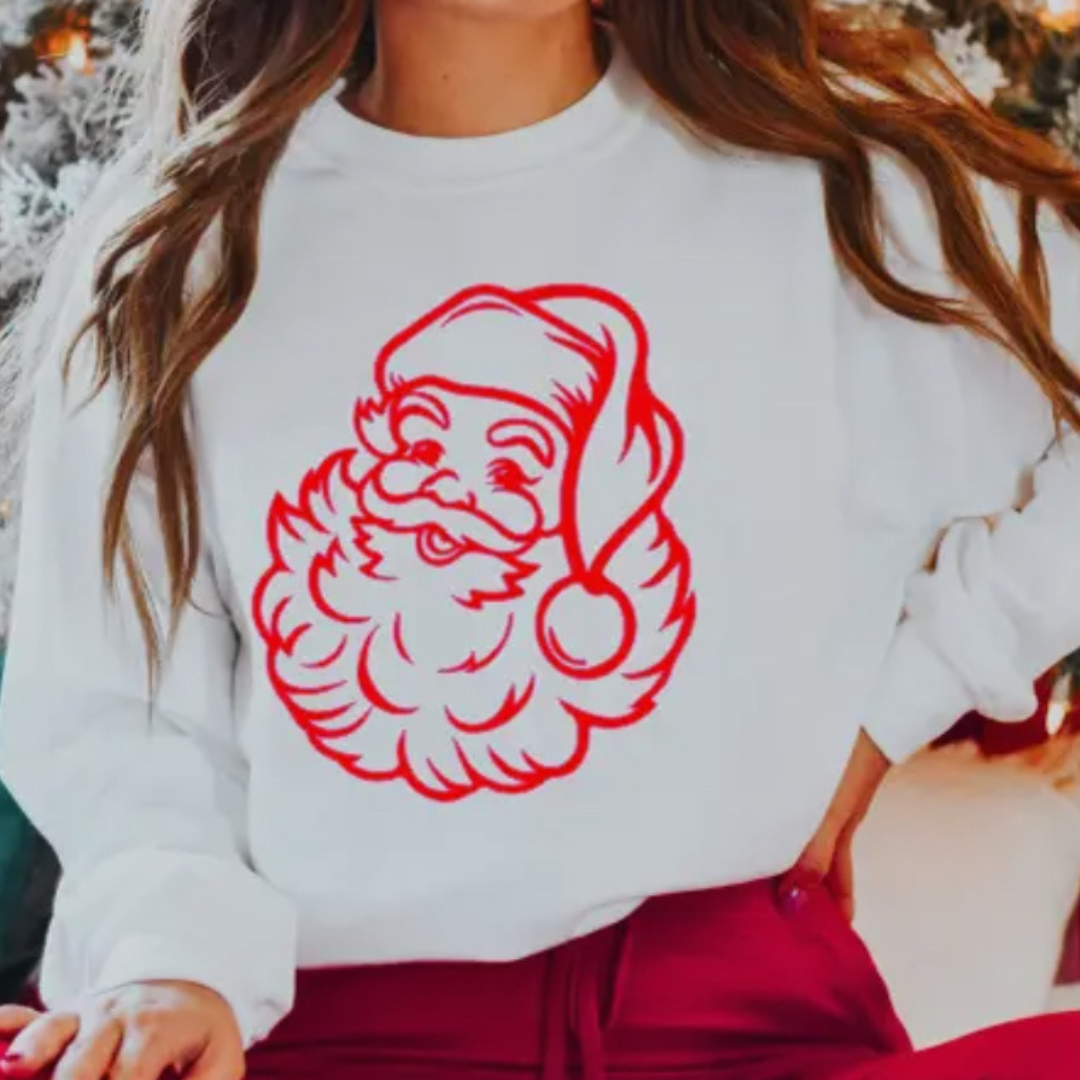 Red Vintage Santa (Puff)