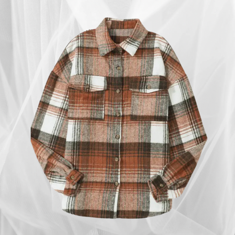 Brown Plaid Shacket