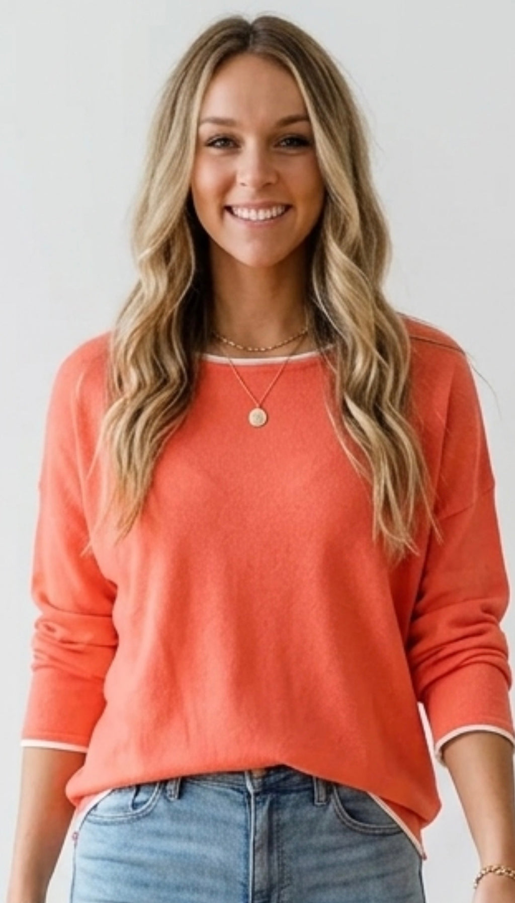 Effortless Lightweight Knit Top | Coral Spring Top