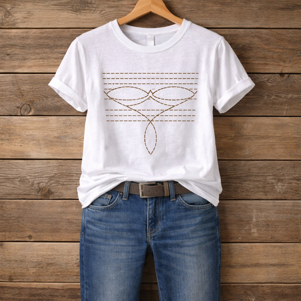 Toe Stitch Distressed Tee | Vintage Style Graphic