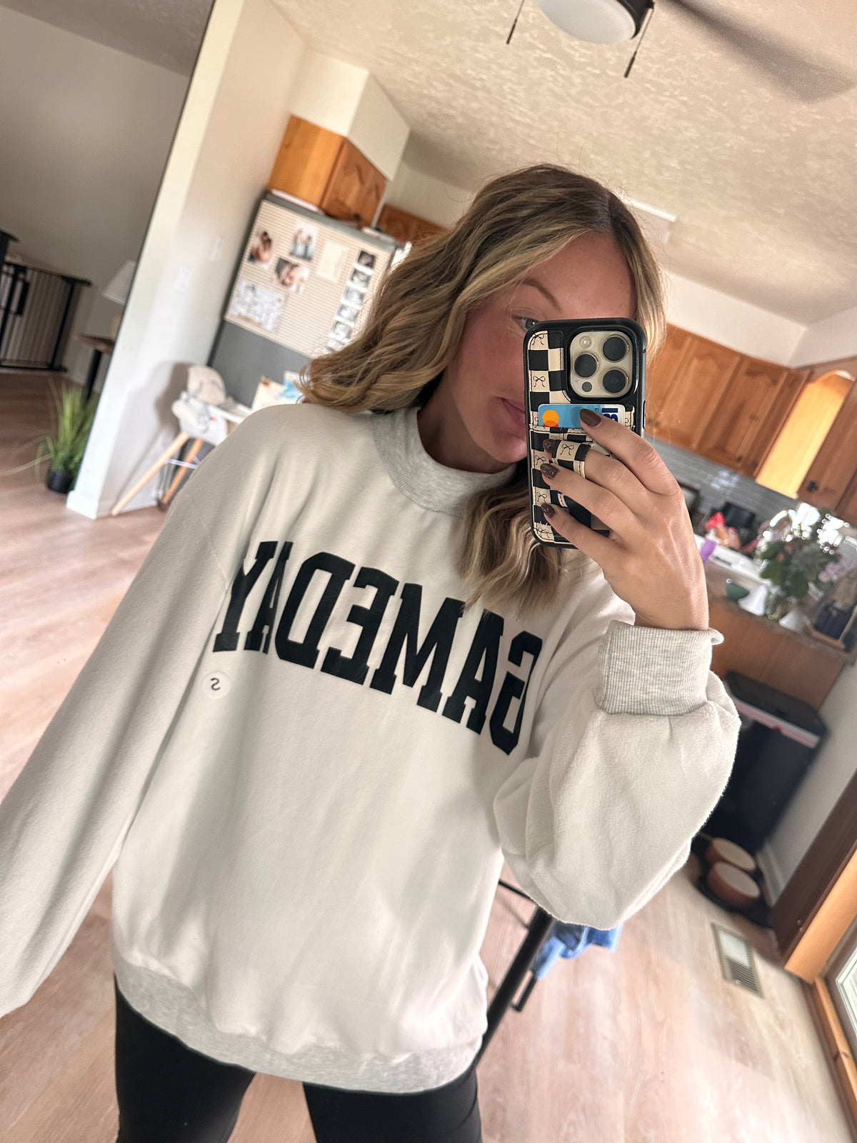 GAMEDAY/ FOOTBALL Reversible Mock Neck Sweatshirt