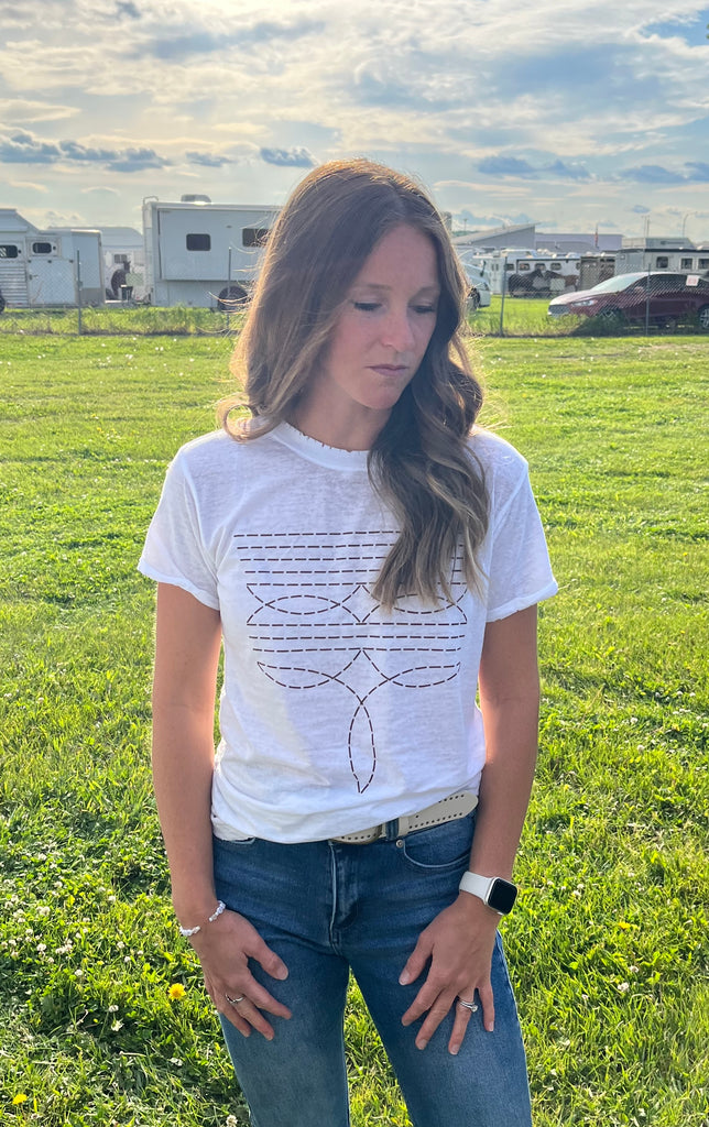 Toe Stitch Distressed Tee