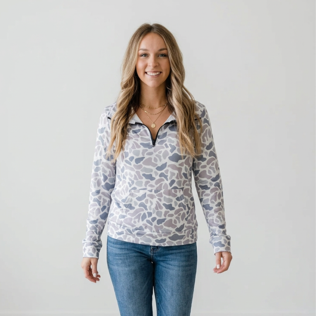 Camo Half Zip Pullover | Women's Pullover