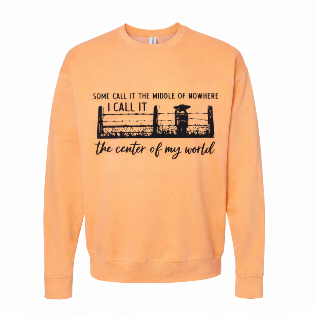 Center of my World Farm Shirt | Midwest Country Rural Graphic Tee or Sweatshirt