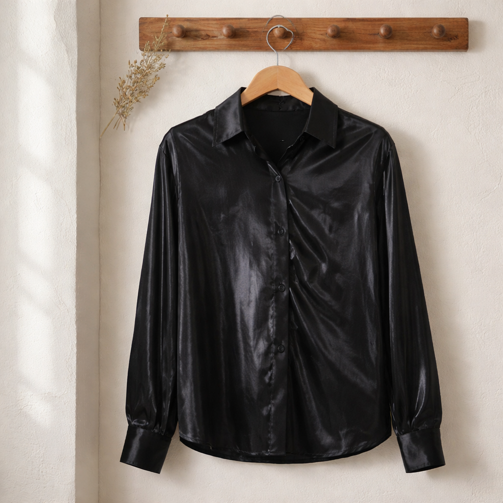 HYFVE Metallic Button Down Shirt | Women's Boutique Top