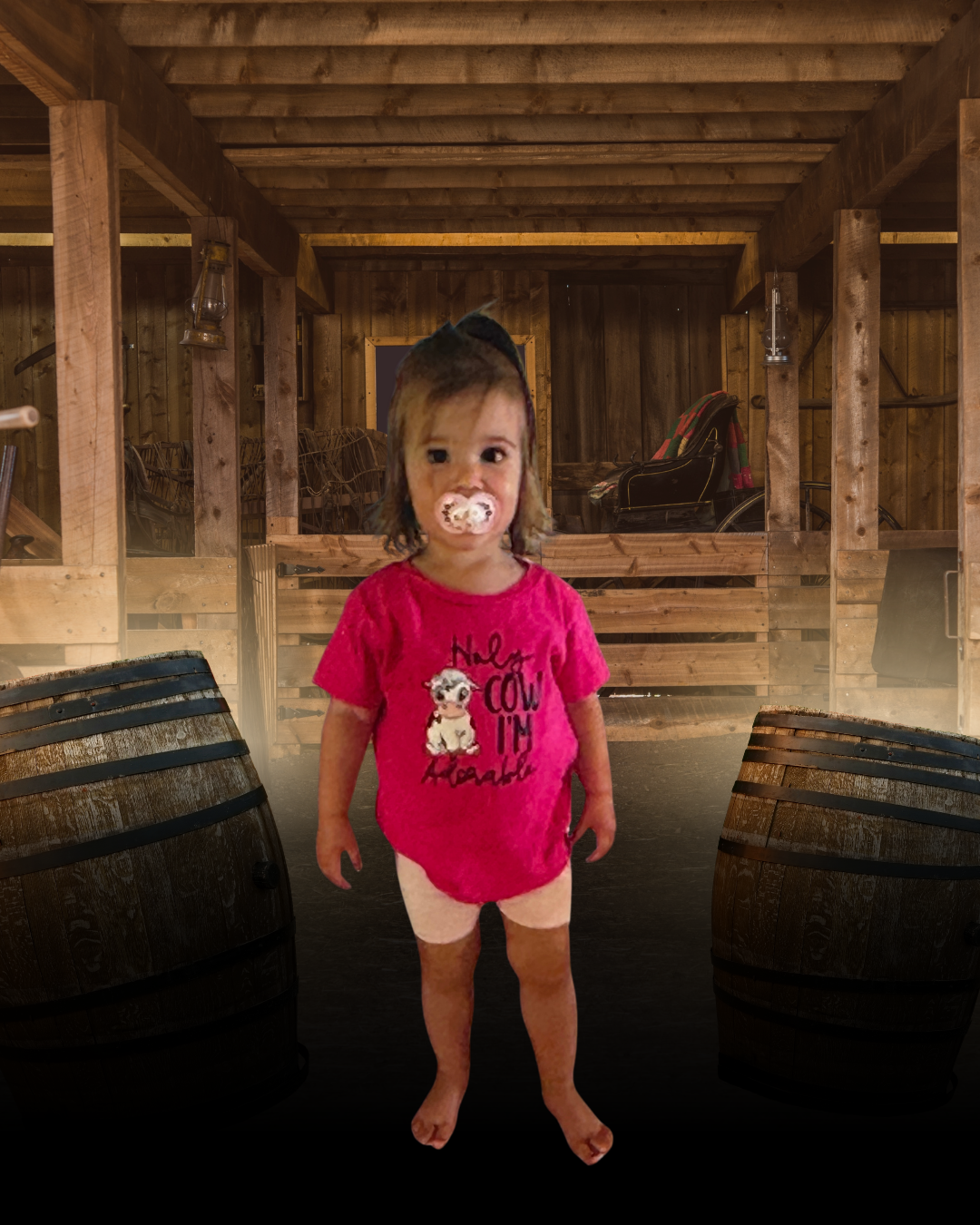 Holy Cow I'm Adorable Kids Farm Shirt | Baby Onesie & Toddler Tee