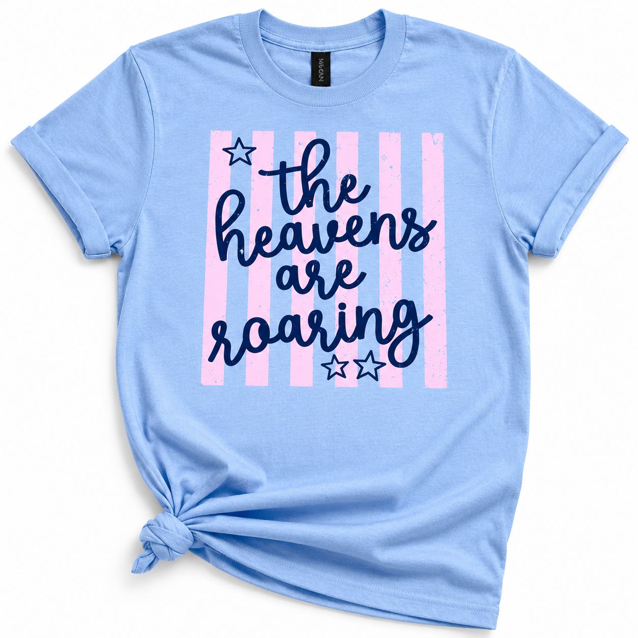 The Heavens are Roaring Tee | Light Blue Christian T-Shirt