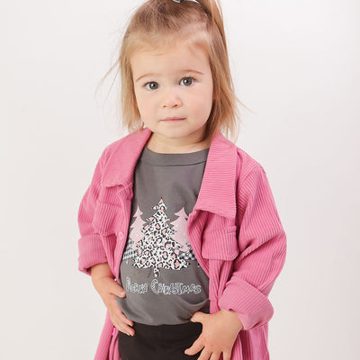 Littles Pink Corduroy Shacket