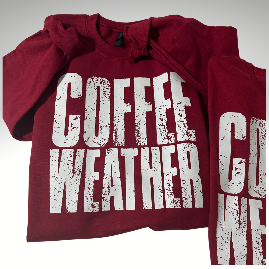Coffee Weathered Crew or Tee