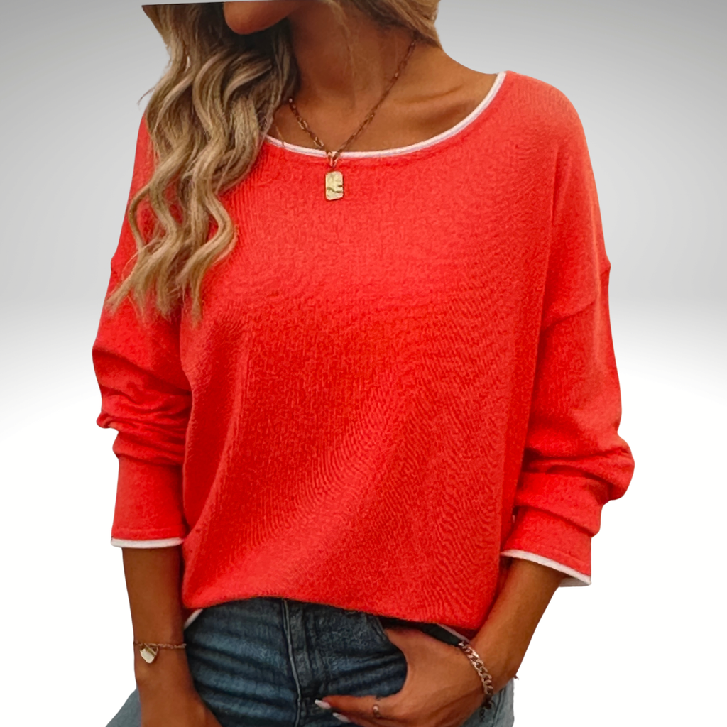 Long Sleeve Lightweight Top | Lightweight Casual Knit Top