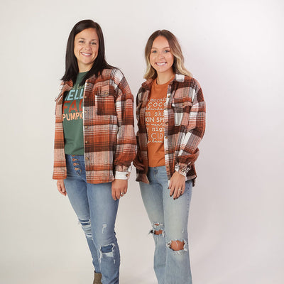 Brown Plaid Shacket