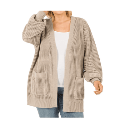 Ol Faithful Light Mocha Cardigan